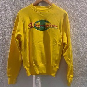 NWOT Mens Champion Sweater Color Yellow Size Medium Like New